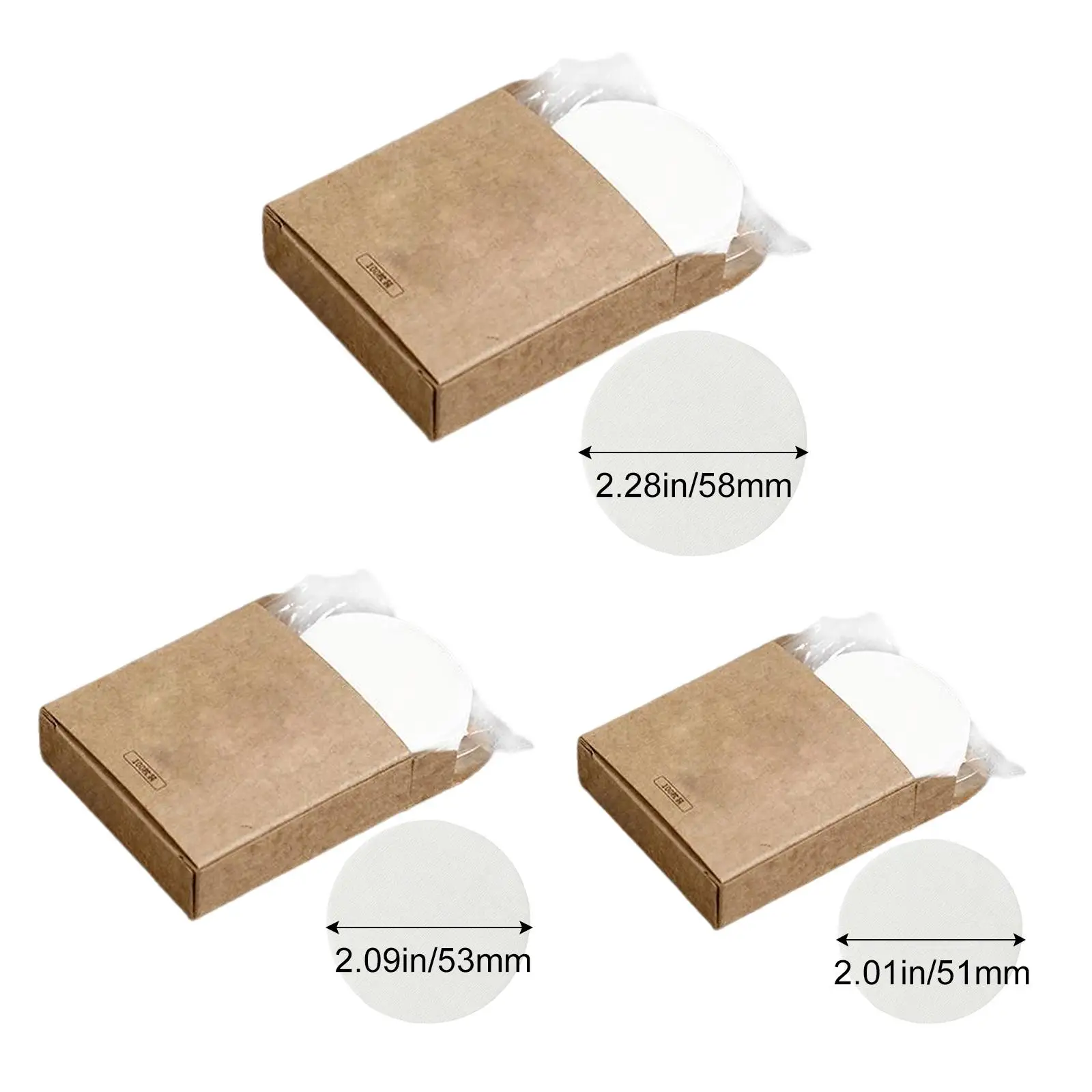 100Pcs Round Coffee Filter, Replacement Parts Paper Filters for Hotel Home Kitchen