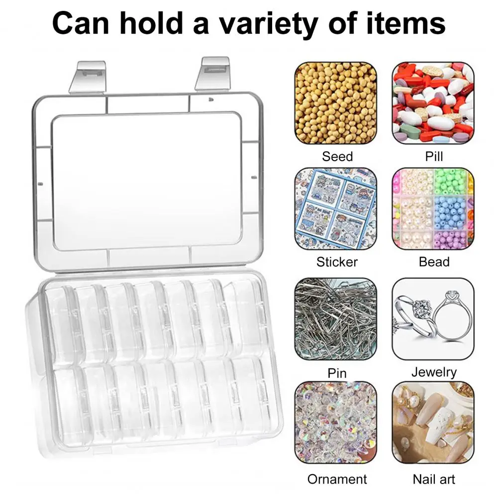 1 Set Convenient Bead Organizer Case  Moisture-proof Smooth Edge Beads Storage Case  Large Capacity Jewelry Storage Box