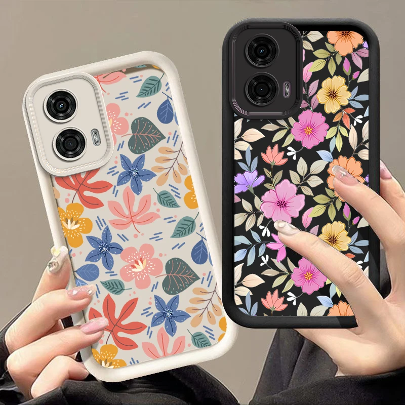 G24 Colorful Flower New Sky Eye Phone Case For Motorola Moto G24 G24Power G54Power G20 G30 G34 G53 G54 G84 E40 E32 G04 G22 Cover