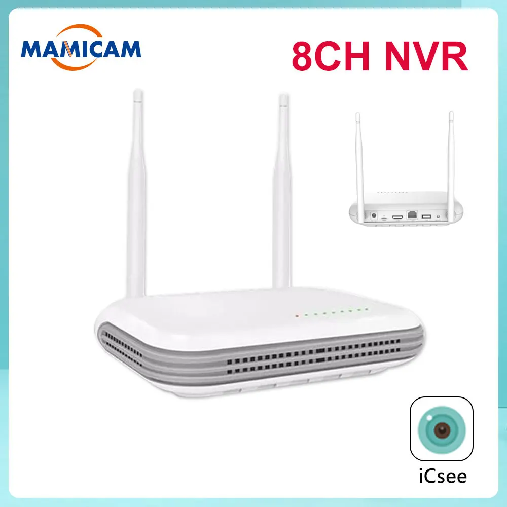 مجموعة نظام المراقبة بالفيديو اللاسلكي ، كاميرا WiFi CCTV ، 8CH NVR ، ICSee