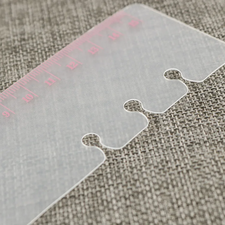 2pcs A5 A6 Heart Bookmark Ruler Pink Girl Cute Loose Leaf Journal Ruler Practical Notebook Accessories Set