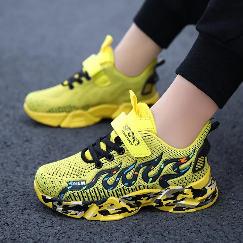 

2025 Boys Light Net Shoes Air Mesh Sneakers Kids Autumn Child Fashion Children Sport Tenis Footwear Baby Spring Breathable 3-12