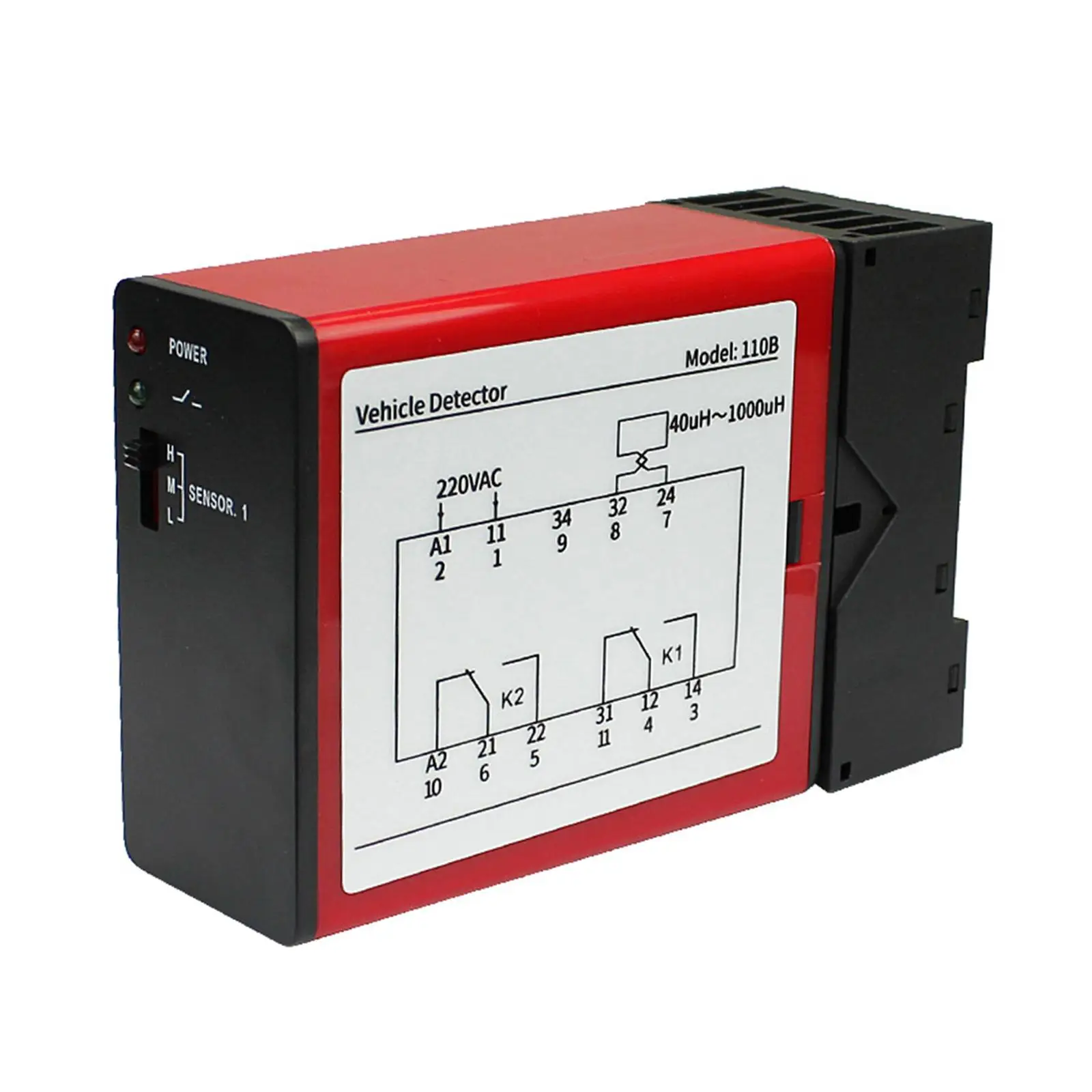 Vehicle Loop Detector Single Channel Inductive Loop for Gate Traffic Control Parking Access Control Reusable Stable Performance