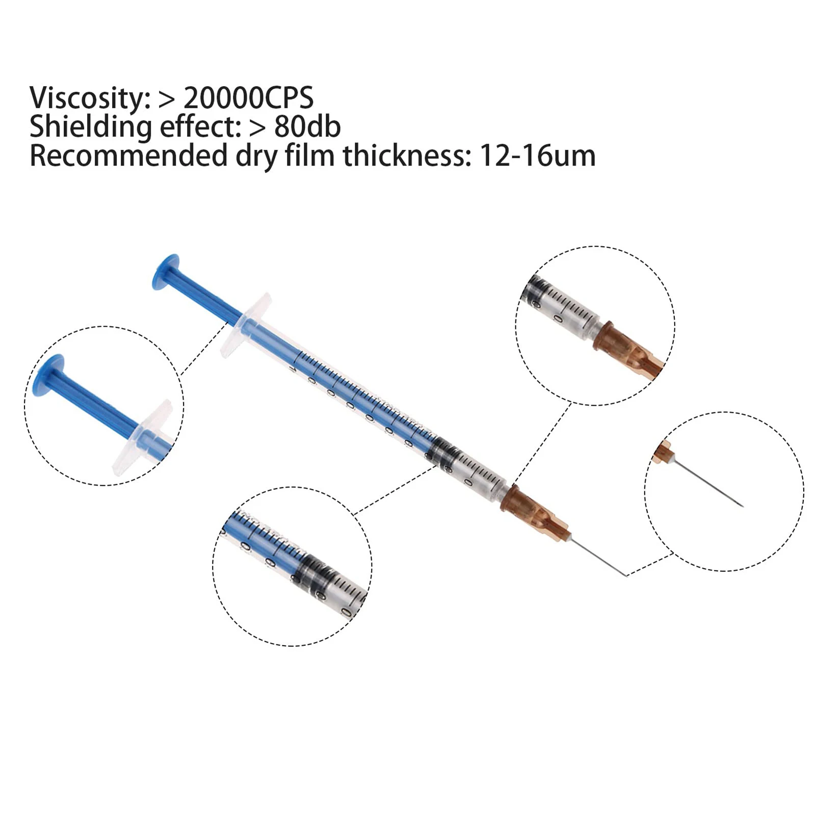 قلم إيبوكسي فضي موصل لدائرة PCB لإصلاح أثر PCB طلاء فضي موصل كهربائيًا لاستعادة آثار الدائرة
