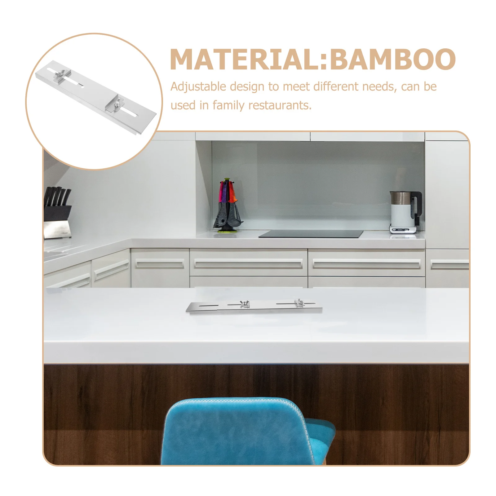 

Stainless Steel Adjustable Whetstone Holder Heavy Duty Kitchen Knife Sharpening Base Sink Bridge Sharpening Stand Easy to Clean