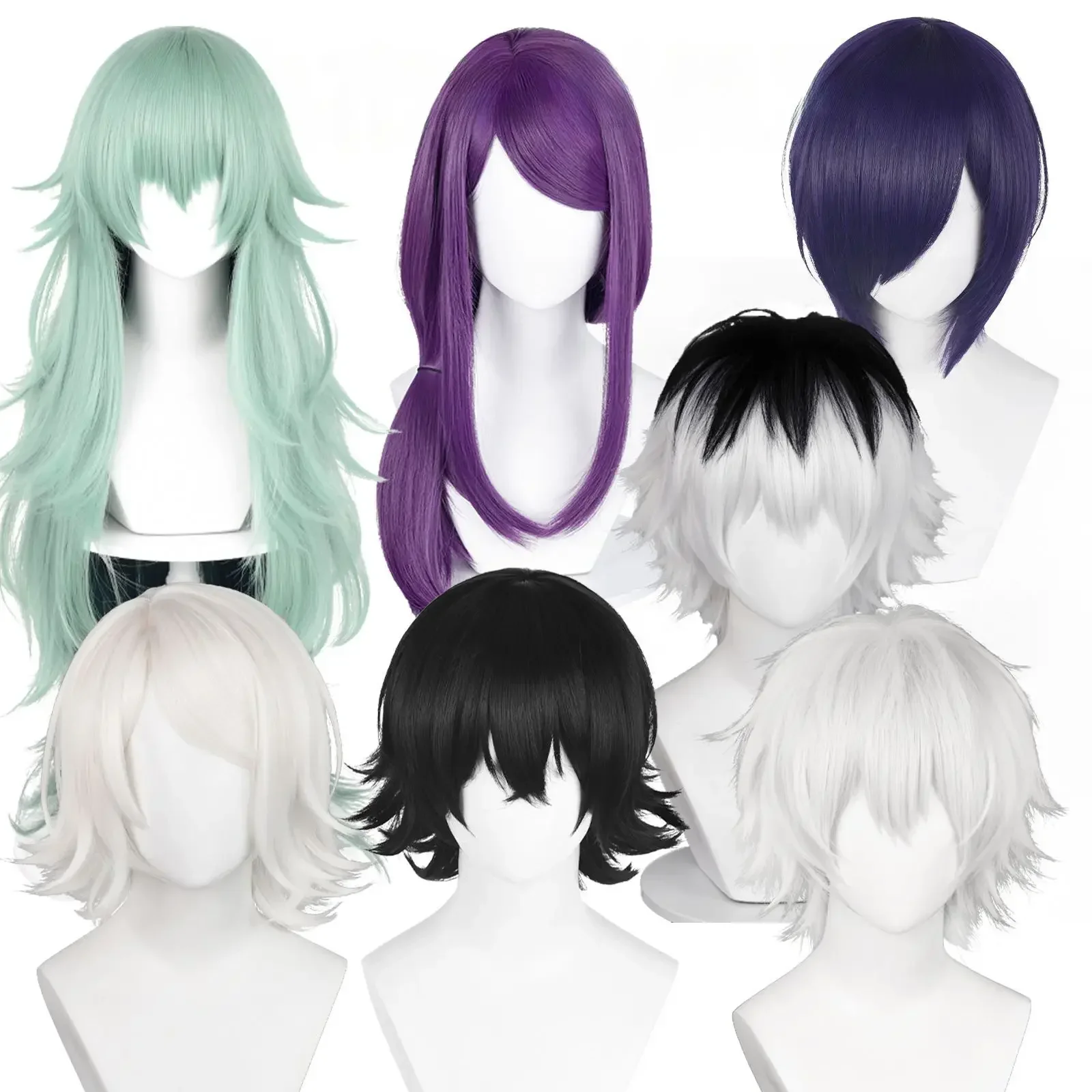 Anime Juzo Suzuya Kamishiro Rize Kaneki Ken Takatsuki Sen Sasaki Haise Touka Kirishima Cosplay peluca pelo sintético resistente al calor