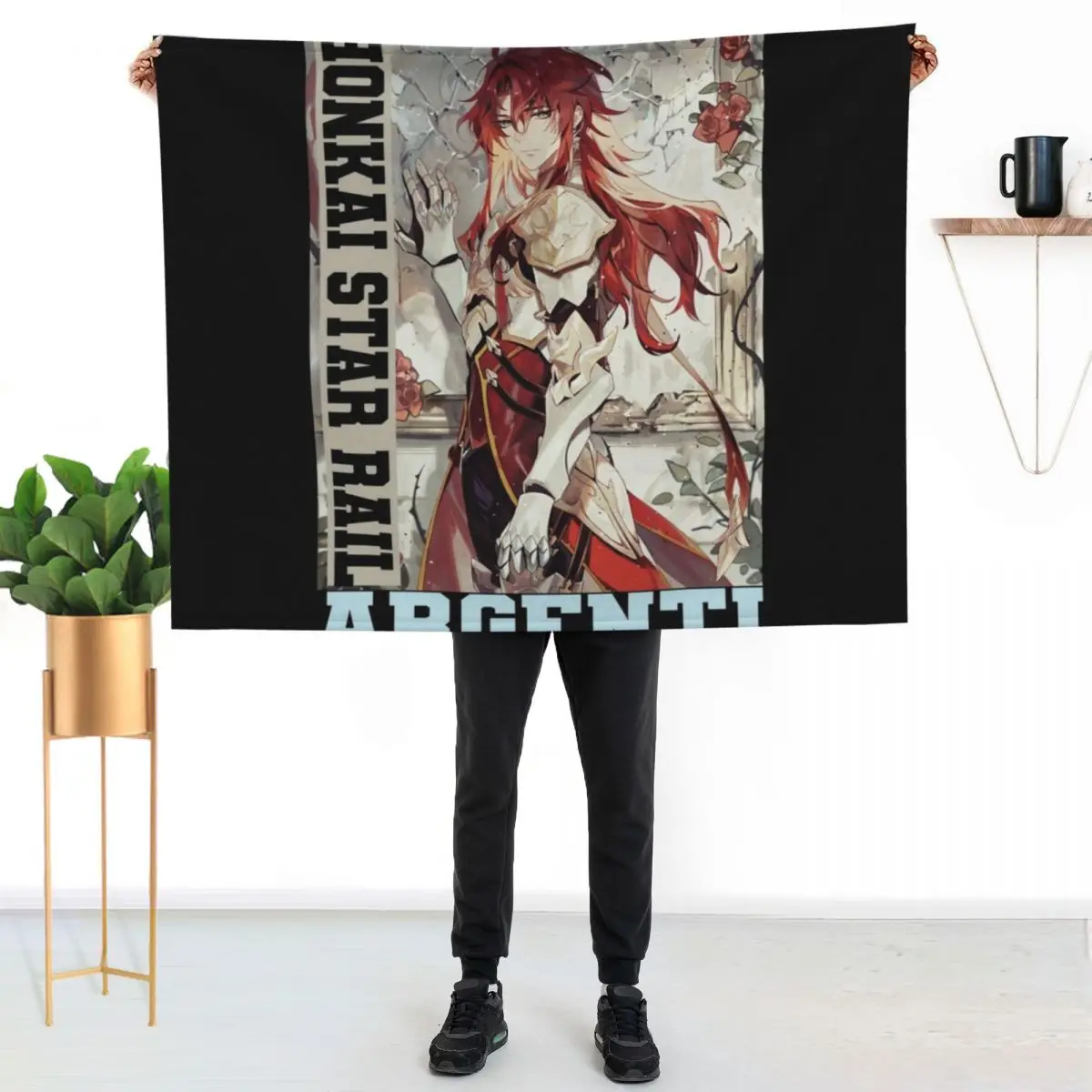 Argenti - Honkai Star Rail Throw Blanket Multi-Purpose sofa bed Plaid Bed Blankets Sofas Of Decoration Shaggy Blankets