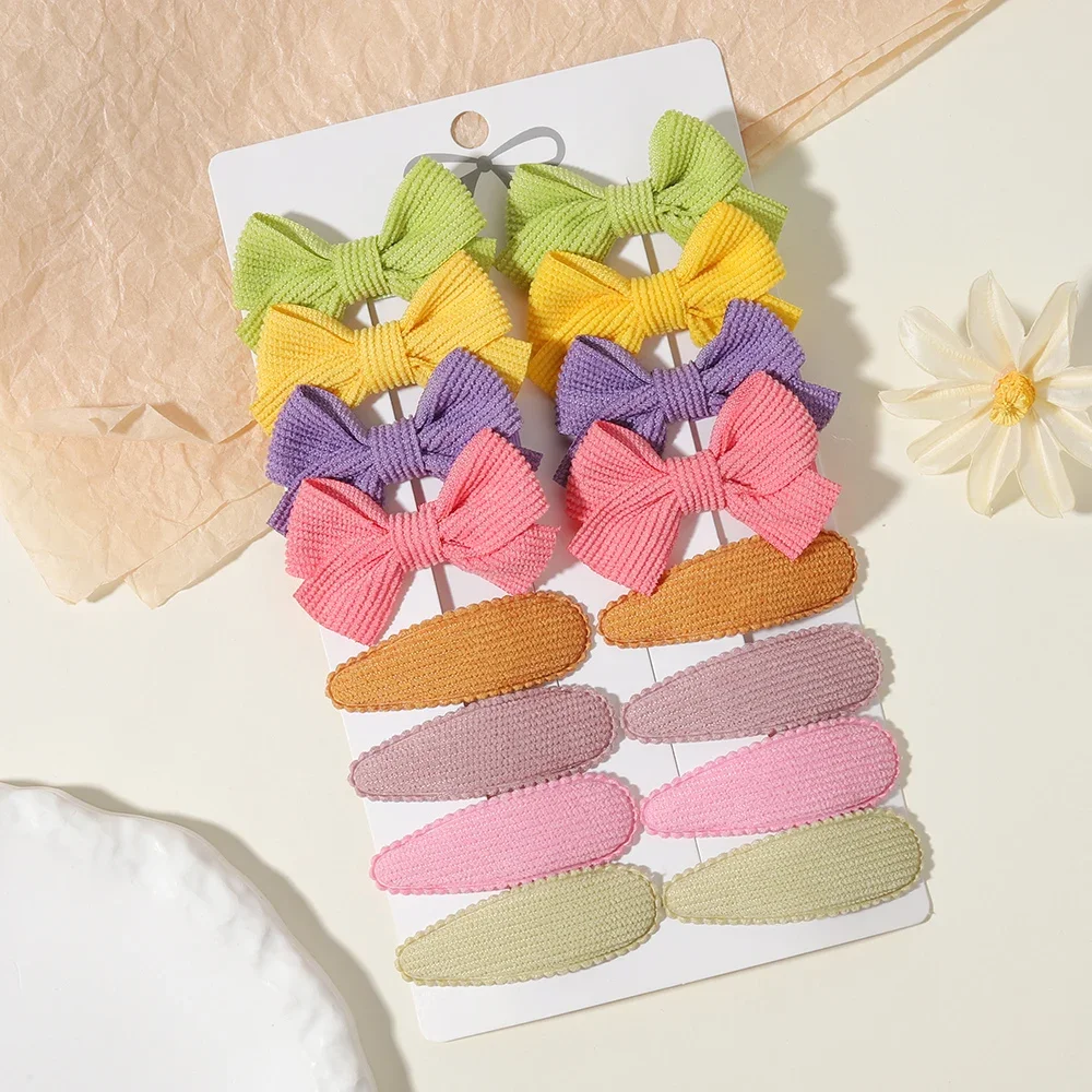 16 Stück/Set, süße Haarspangen mit Schleifenmuster und BB-Clips, Haaraccessoires, geeignet für Kinder, Babys und Mädchen, als Geschenk. – Detail 16