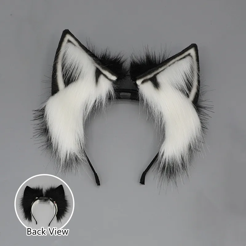 Rechargable Electric Moving Cat Ear Swinging Headband Cosplay Accessories Carnival Halloween Club Pub Masquerade Party Headwear