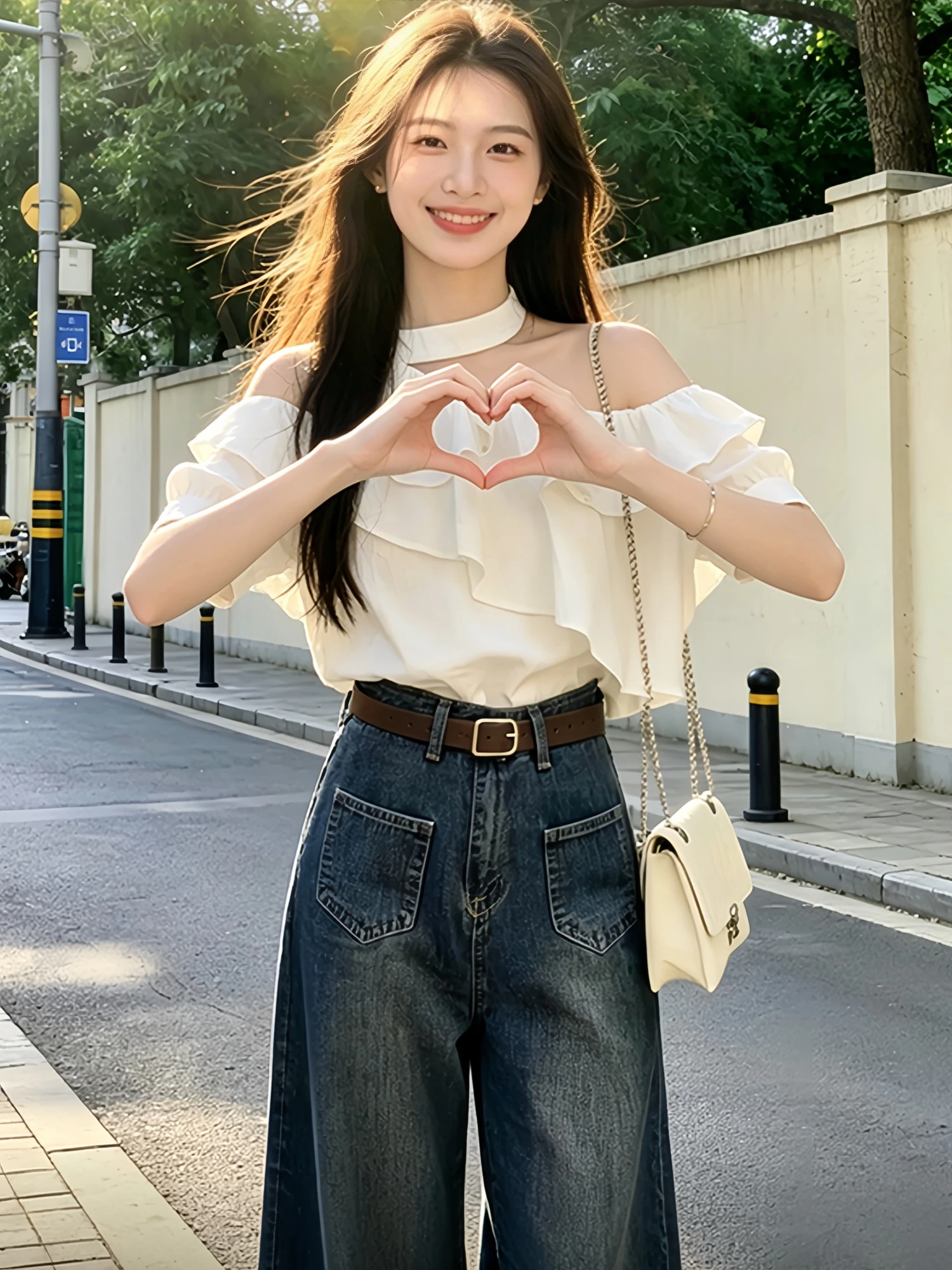 Fashionable Casual Women's Shirt with Ruffle Design And Slanting Shoulder Summer 2026 Elegant Versatile Short Sleeve Shirt