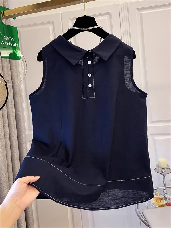 여성용 루즈핏 베스트 탑, 블루 컬러, 임부복, 여름 아우터웨어, 편안한 플러스 사이즈, 배를 덮는 디자인