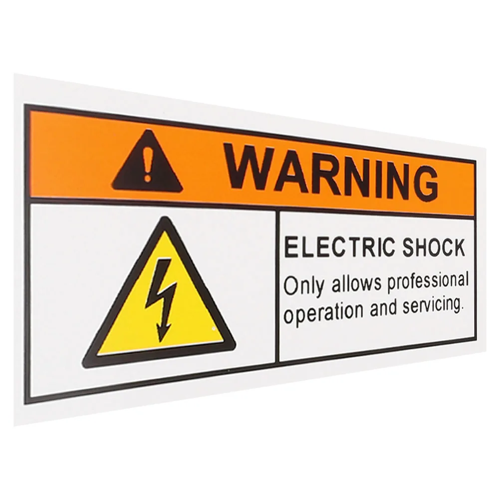 

Electrical Shock Hazard Sticker High Voltage Warning Safety Label Self Adhesive For Factory School Hospital Use Voltage