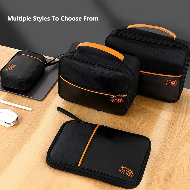 Portable Data Cable Storage Bag Digital USB Charger Earphone Wire Power Bank Organizer Box Travel Kit Storage Case Pouch