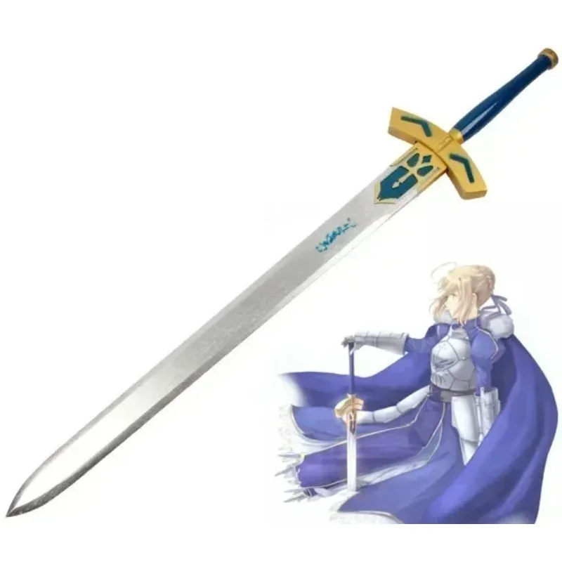 Anime Cosplay Props 2D 108cm Fate Saber Destiny Guardian Night Blackened King Arthur Vows Victory Show Party Collectibles