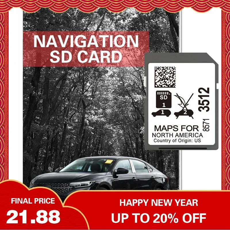 

SD Card 8571-3512 Maps North America Navigation for GM Buick Cadillac Chevrolet GMC Multimedia GPS Update 32GB 2024