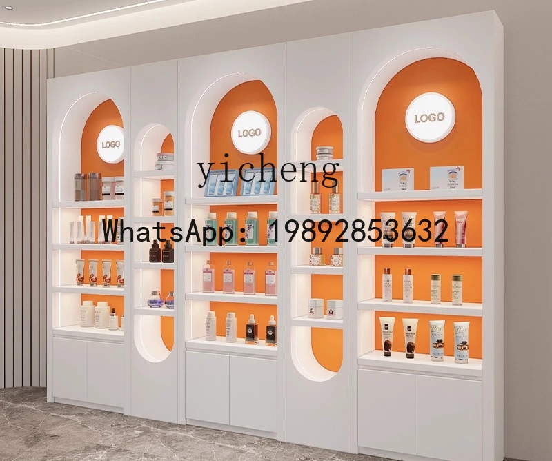 AA Display Cabinet Painting Commercial Modern Special-shaped Display Cabinet Skin Care Product Cabinet