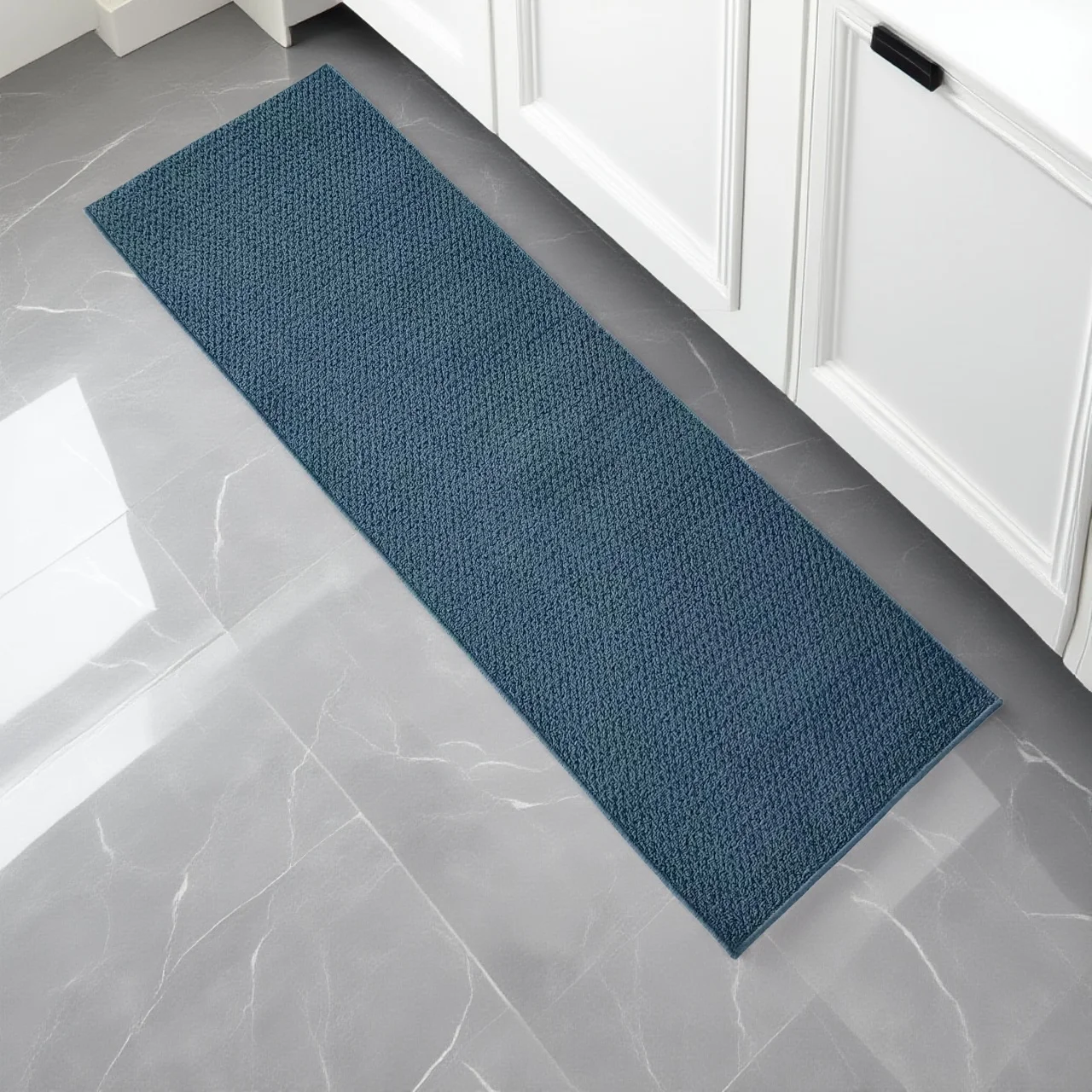 

Кухонный длинный прямоугольный коврик: масло- и водостойкий, нескользящий, однотонный, легко чистится, современный, простой, из фиброволокна