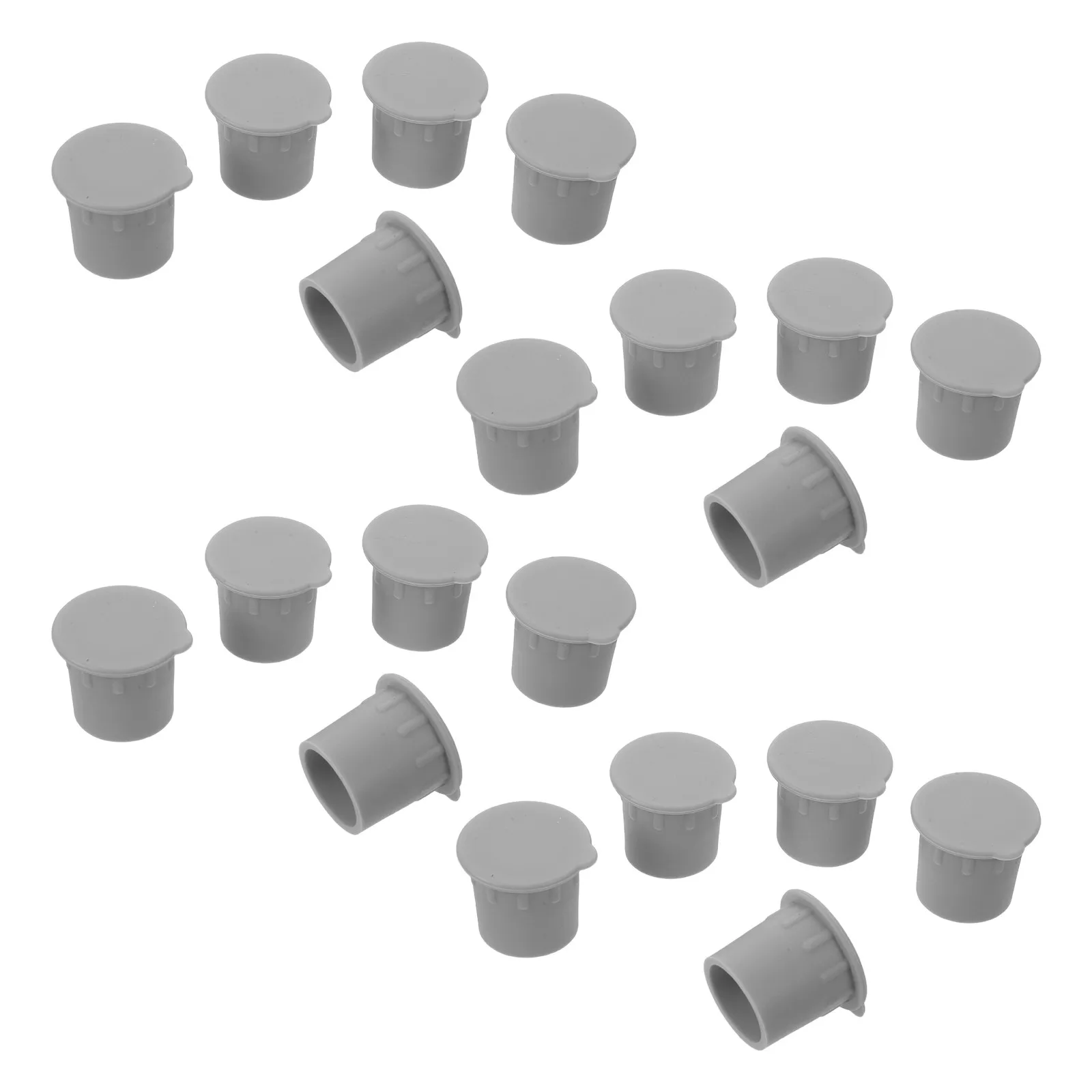 

20Pcs Pool Fence Hole Caps Weatherproof ABS Plastic Deck Anchor Covers 1 Inch Ground Sleeves Post Hole Plugs Child Safety Mesh