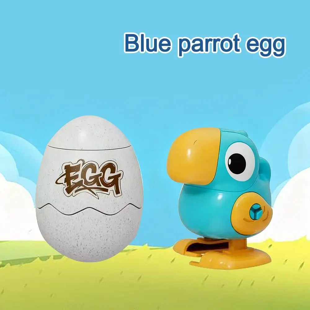 Gifts Cartoon Clockwork Animal Jumping Egg Toy Walking Parrot Wind-up Walking Kids up Chain Animal Running Egg Toys Prank Toy