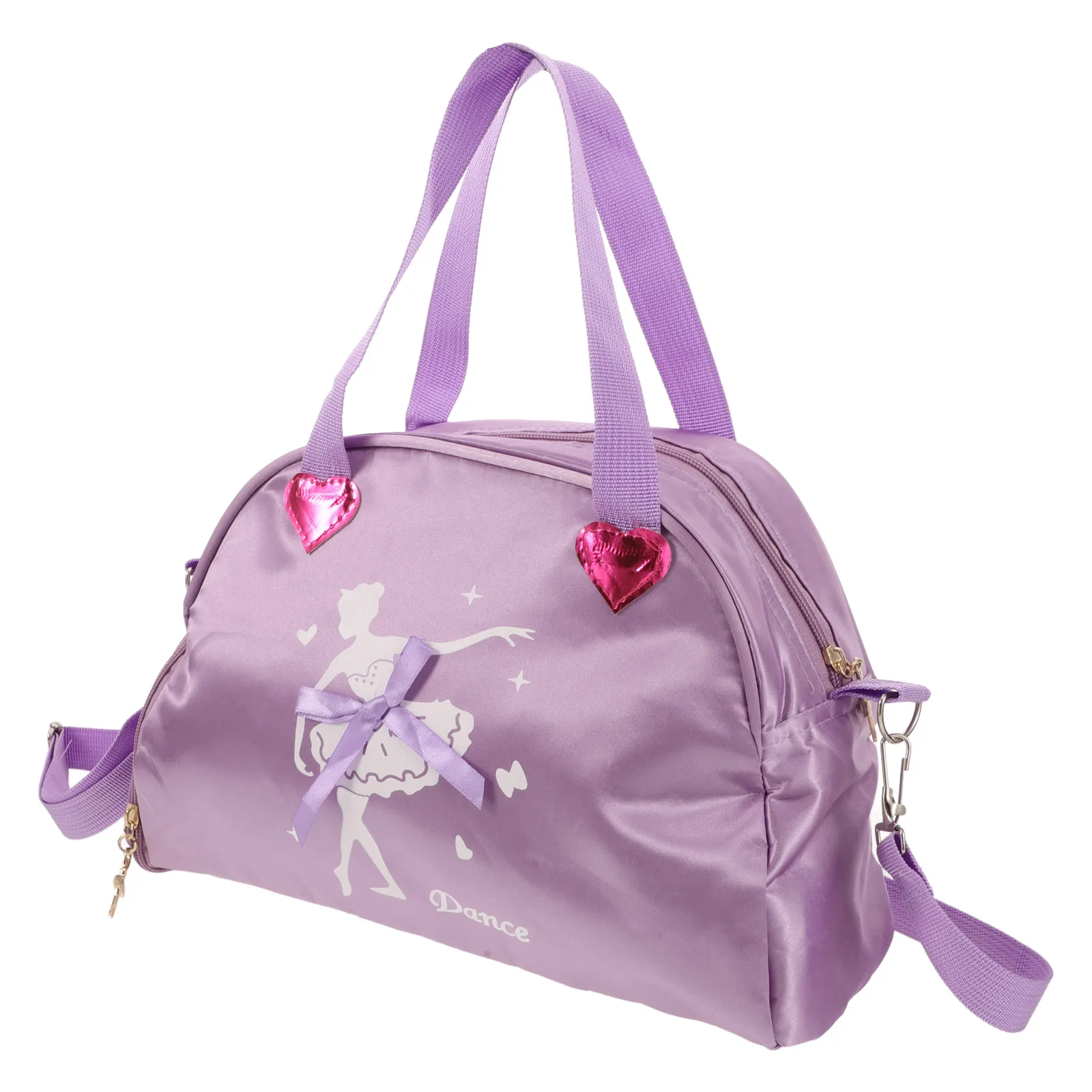 귀여운 댄스 가방 발레 백팩 하트 스팽글 디자인 가벼운 싱글 숄더 댄스 팩 발레 라틴용