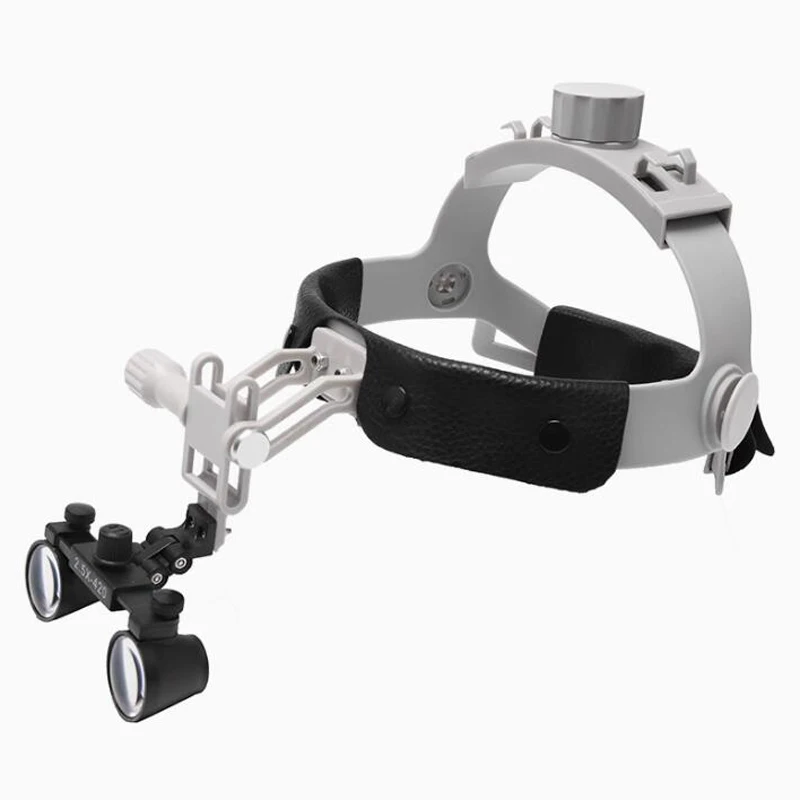 LED Light 3.5X Headband Binocular Magnifier DIY Handmade Craft Painting Magnifying Tool