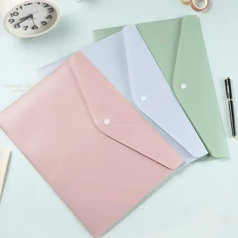 A4 File Folder Data Package Document Bag Waterproof Organizer Storage Bag Contract Bill File Bag School Office Supplies
