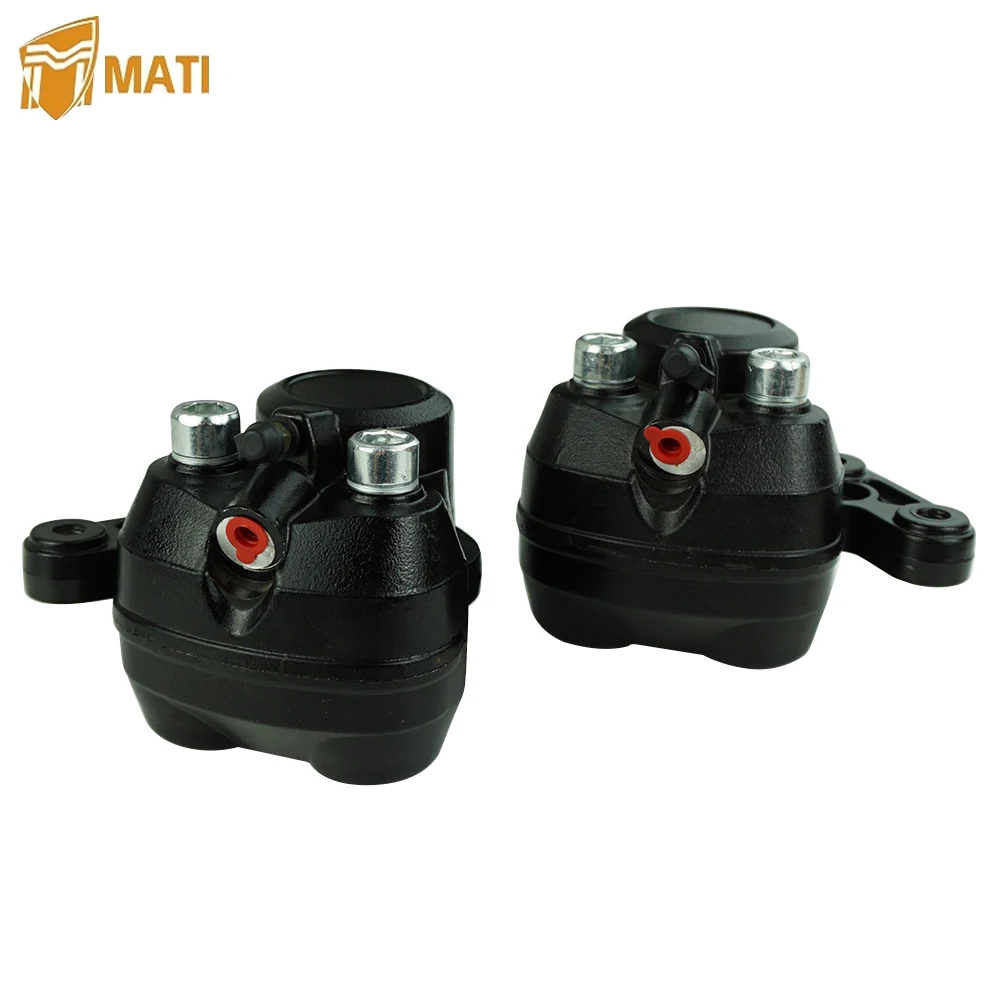 แผ่นคาลิปเปอร์เบรคหน้าด้านซ้ายขวา Mati สำหรับเปลี่ยน Z1 Kawasaki 43041-004 43041-008พร้อมแผ่นรอง