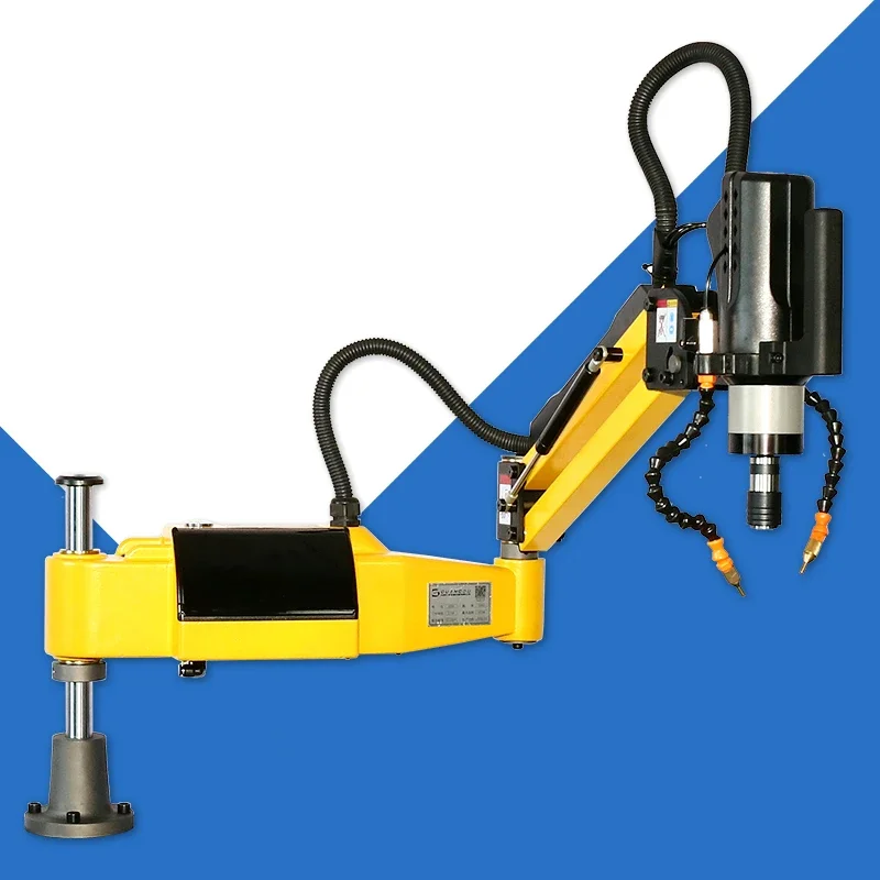 Touch Screen Electric Tapping Arm Air Blow/oil Spray Vertical/universal M3-M20 M6-M36 Tapper Drilling Threading Machine Optional