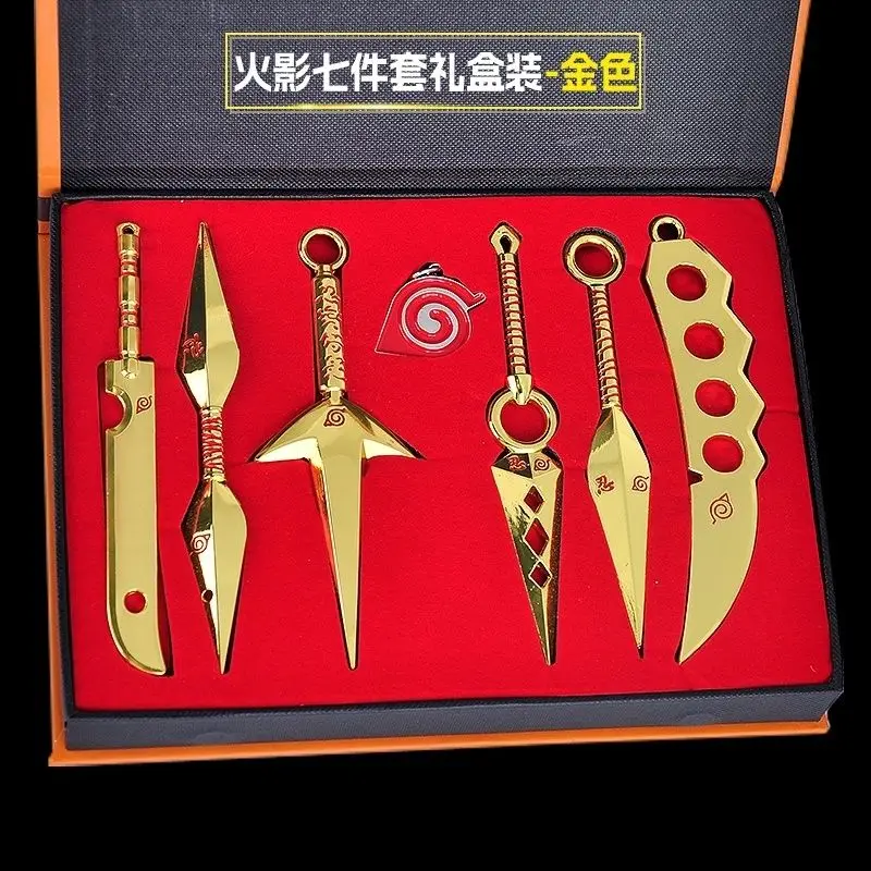 Anime Cosplay Toys Keychain Naruto Peripheral Sasuke Kakashi Alloy Model Collection Model Toy Gift With Box view 6