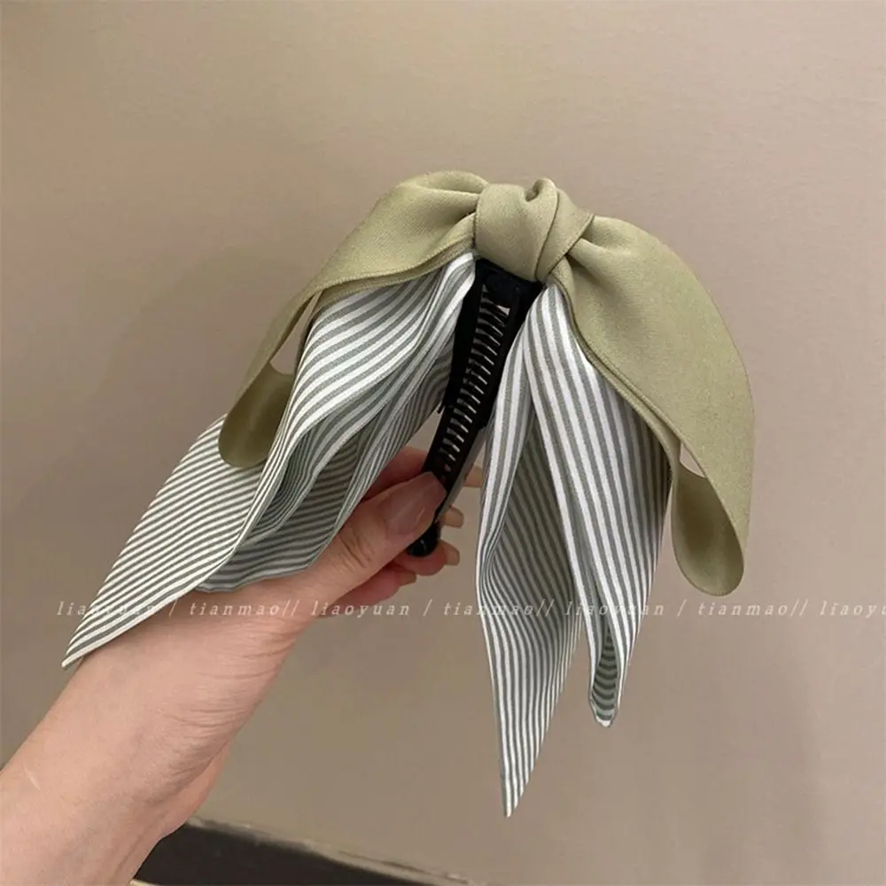 موضة الشريط القوس الموز كليب الكورية نمط أغطية الرأس Bowknot مشبك شعر دبوس الشعر غطاء الرأس مشبك شعر النساء