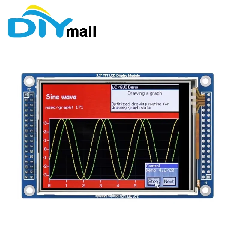 DIY Waveshare HY32D 3.2 inch TFT LCD Touch Screen Display 320*240 XPT2046 Controller LCD Controller ILI9341 Replace ILI9325