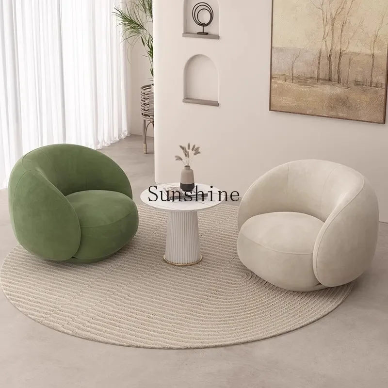 Nordic light luxury leisure small apartment living room negotiation rest area reception single sofa chair