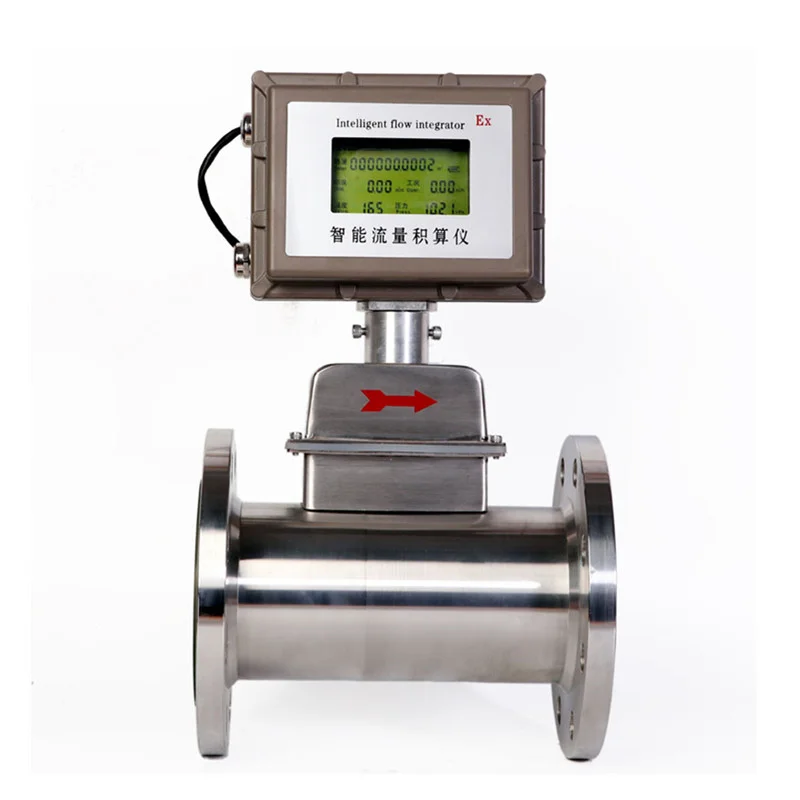 RS485 Output 24VDC Hydrogen Gas Flow Meter Turbine Flow Meter Flowmeters