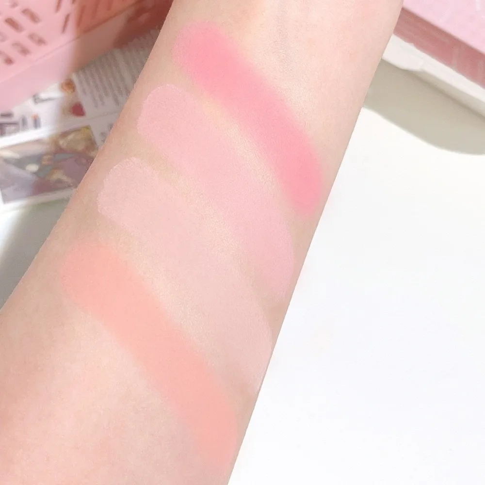 Nuevo terciopelo niebla rubor en barra suave niebla mate esponja Poke colorete brillo duradero estilo coreano rubor maquillaje para mejillas