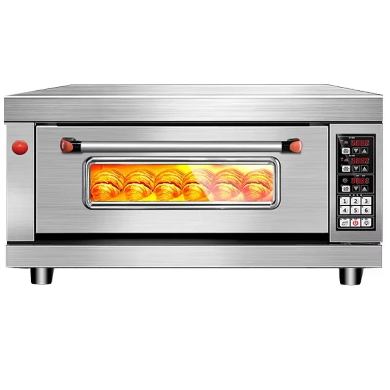 Commercial Bread Making Machine Gas Oven Built-in Ovens Bakery Oven For Restaurant Pizza Large Capacity Single Layer Equipment