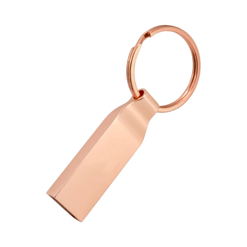 New Free Custom Laser Engraving LOGO Color Metal Ring USB2.0 Flash Drive 2GB 4GB 8GB 16GB 32GB 64GB 128GB Memory Stick