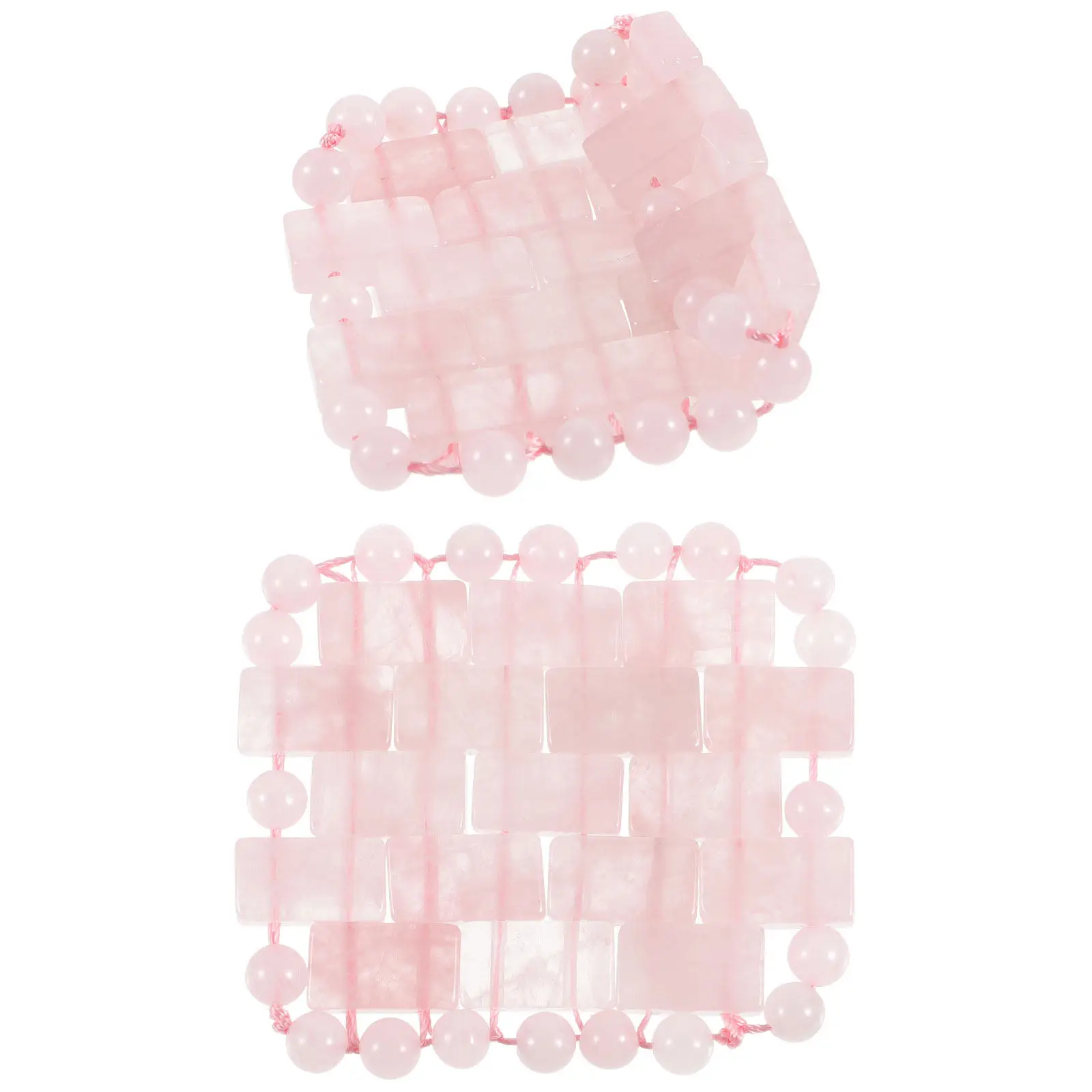 

Пара масок для глаз из розового кварца: охлаждающие и согревающие, для сна, от отеков и темных кругов, для салонного использования, натуральный массажный инструмент, успокаивающий эффект