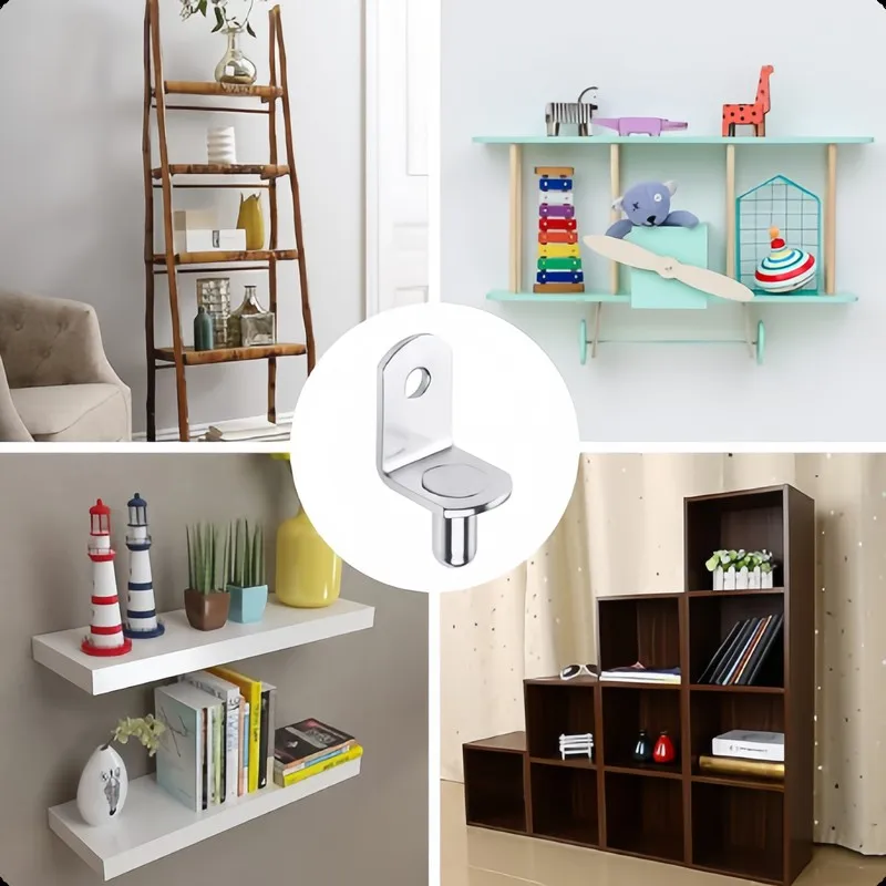 60 pcs 6.2*10mm Furniture Layer Board Pins, Wardrobe Layer Pins, Easy Insert Install, Sturdy Load Support