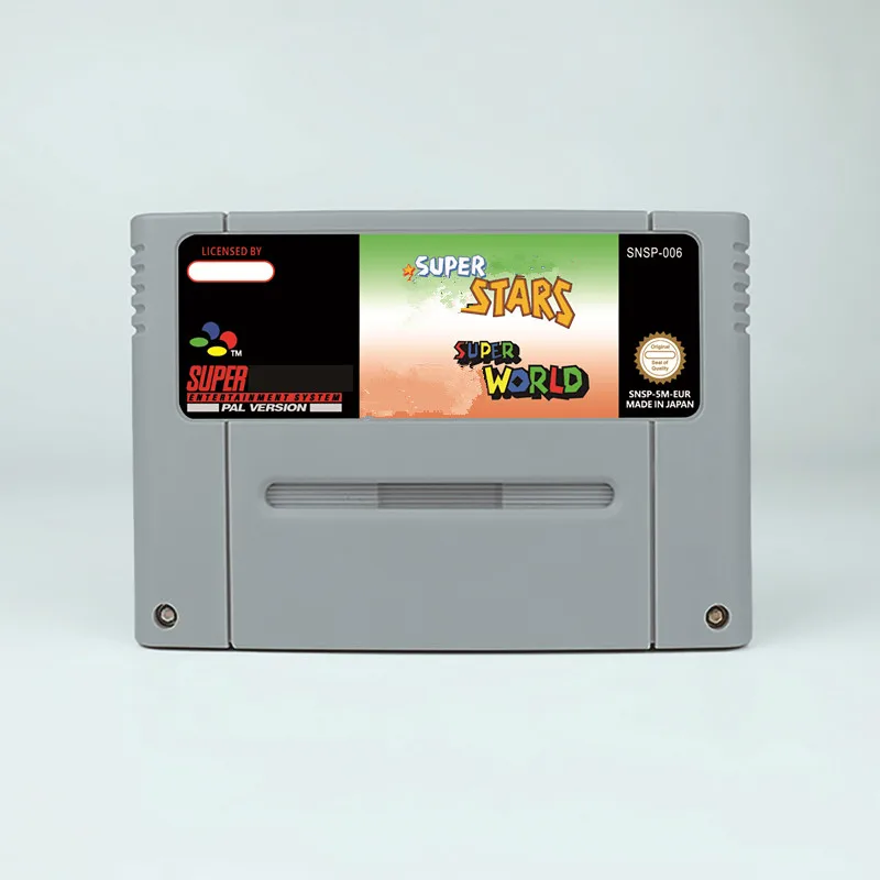 جميع بطاقات ألعاب سلسلة النجوم والعالم ، لعبة سوبر ماريو ، آر بي جي ، خرطوشة اللعبة ، وحدة التحكم في الفيديو ، يورو ، 16 بت
