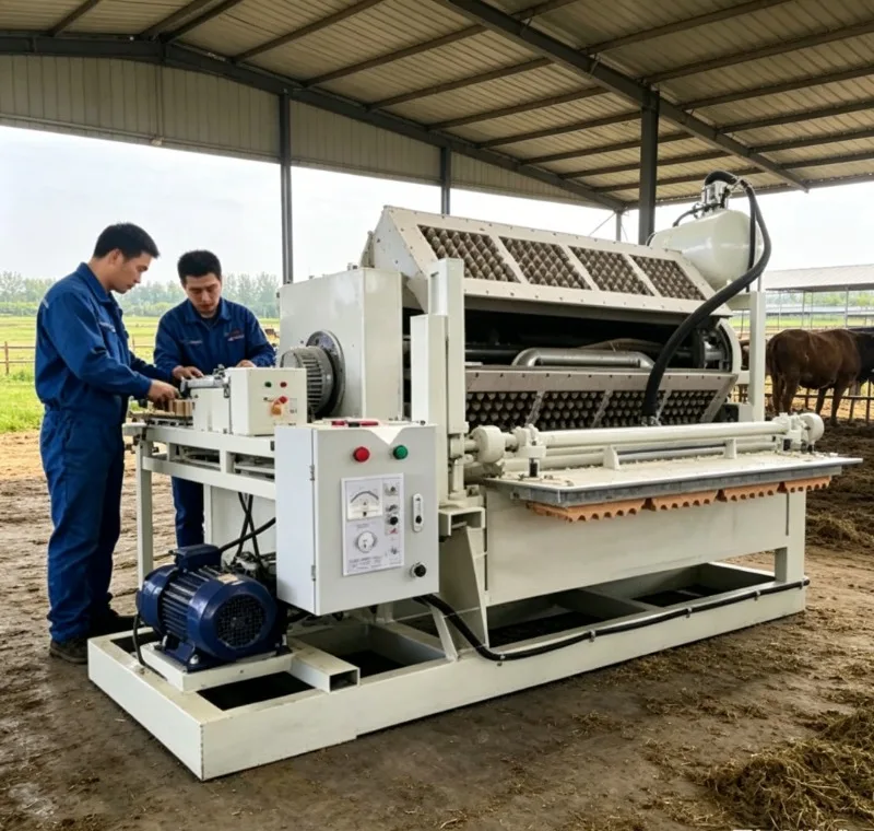 Energy Saving Egg Tray Machine 3000pcs/H Low Operation Cost Paper Egg Tray Maker