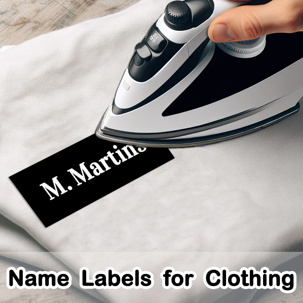 Customized clothes personalized name stickers can be ironed on clothes and washable labels, washable sewing/iron name tags, suit