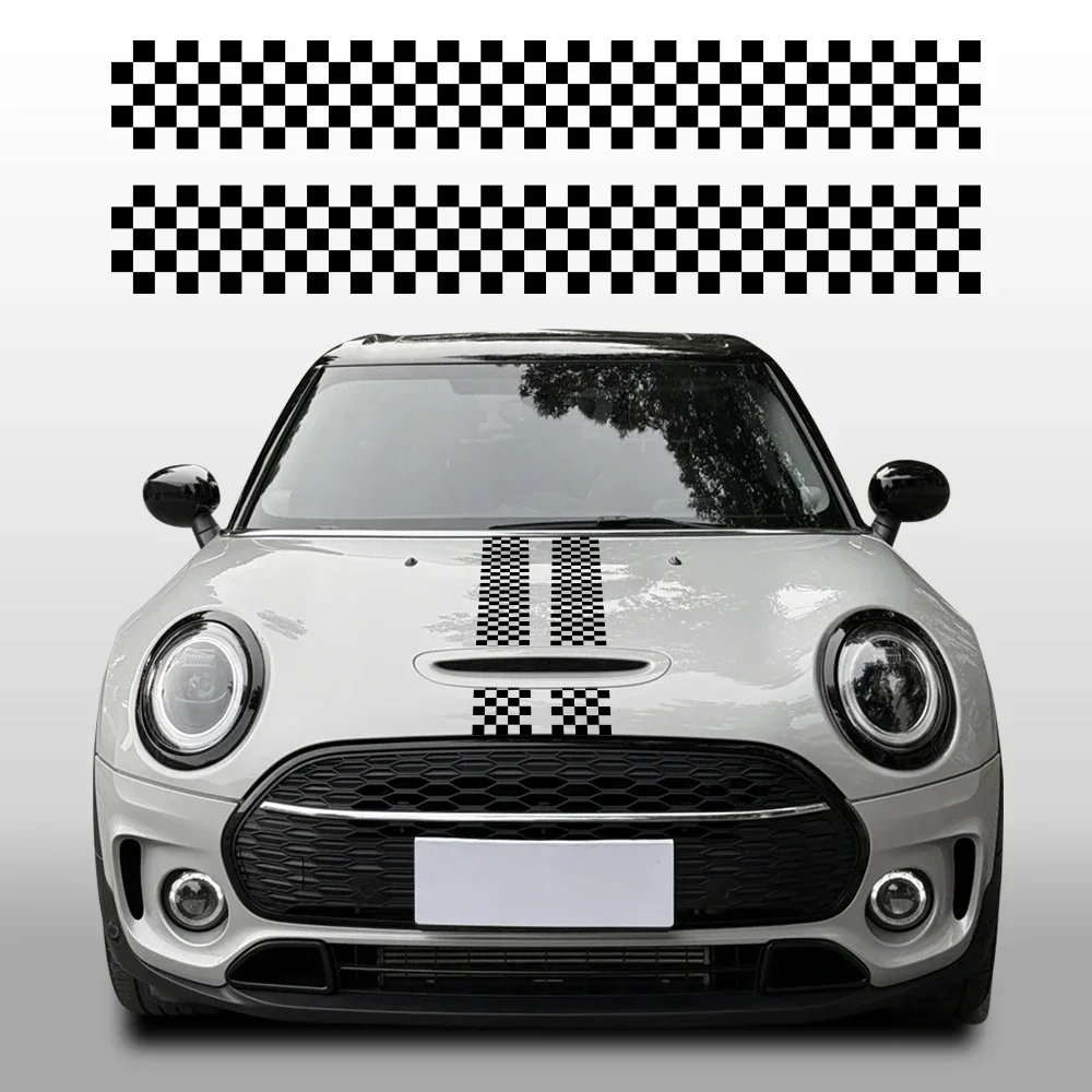 Car Hood Bonnet Stickers Racing Sport Vinyl Decals For MINI Cooper Clubman R55 F54 Back Door Car Decoration Stickers Accessories
