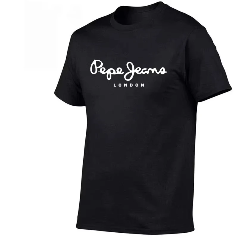 2025, neuestes Pepe-Jeans-London-Logo-T-Shirt, Sommer, Herren, Damen, kurzärmelig, Surfen, Strand, T-Shirt, Tops, Unisex, übergroßes T-Shirt