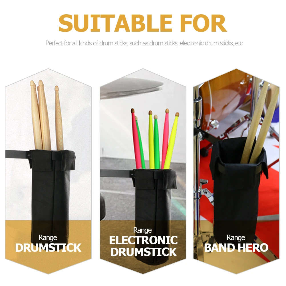 

Drum Stick Bag Accessory Storage Bucket Kit Drumstick Holder Percussion Mallet Drumsticks