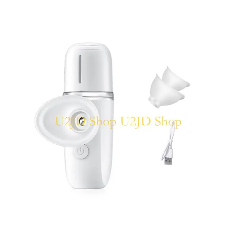 U2JDアイスキンスパはまぶたとドライアイレリーフのためのポータブルウォームコンプレスを加熱したミストスプレー装置旅行に優しいケアデバイス