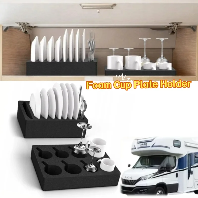 

Universal Foam Cup Plate Holder No Abnormal Noise Anti-Scratch Drink Stand Camper Recreational Vehicle RV Travel Drink Holders