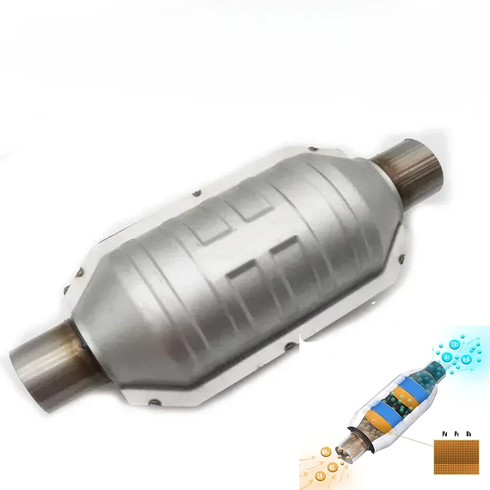 ATVOV 2 ''/2.25''/2.5''/3" محول حفاز السيارة العالمي الأكسجين 400 خلية محول محفز التدفق العالي الفولاذ المقاوم للصدأ Euro1 #2