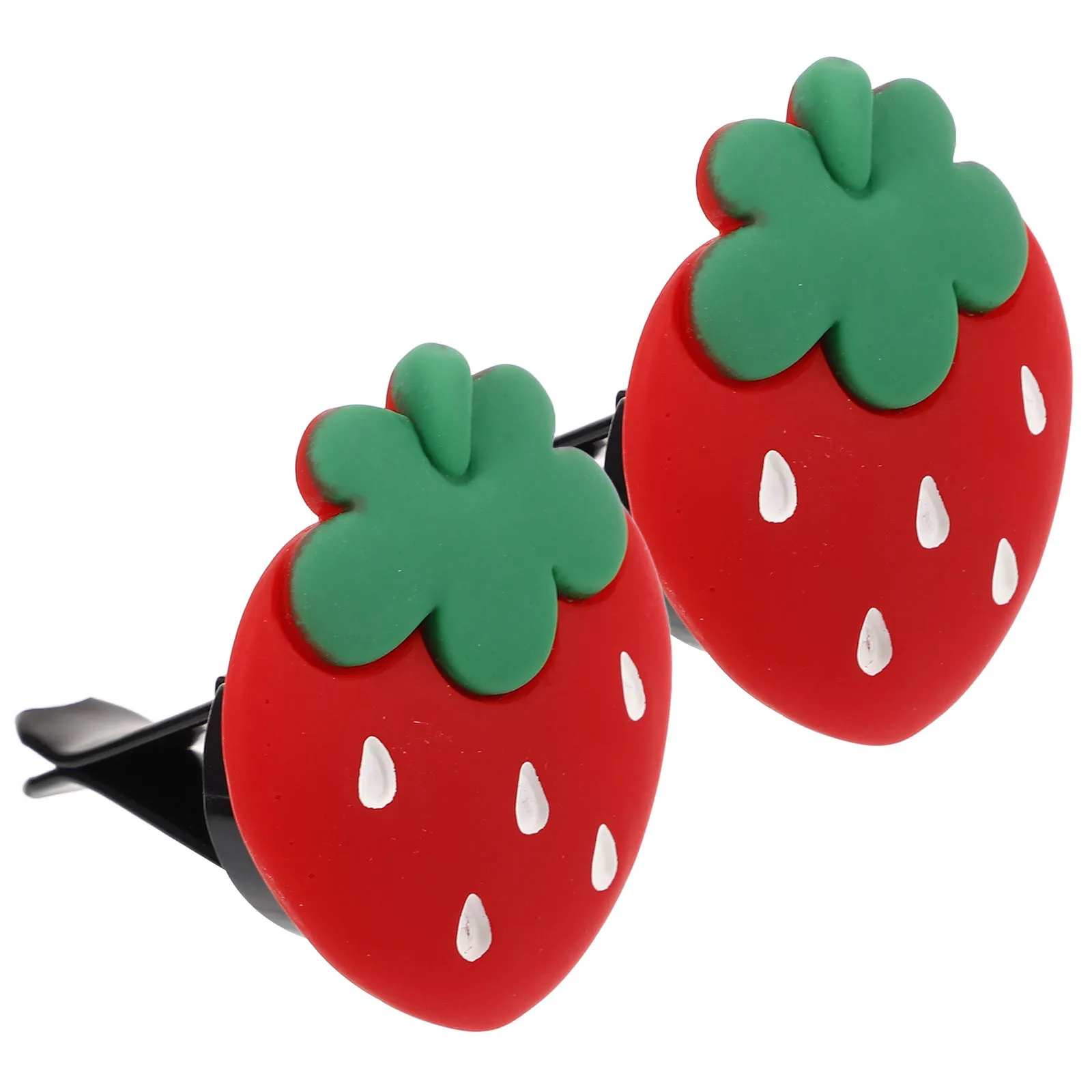 

2Pcs Car Air Vent Clip Strawberry Shape Air Freshener Diffuser Resin Car Vent Outlet Decoration Outlet Freshener Clips