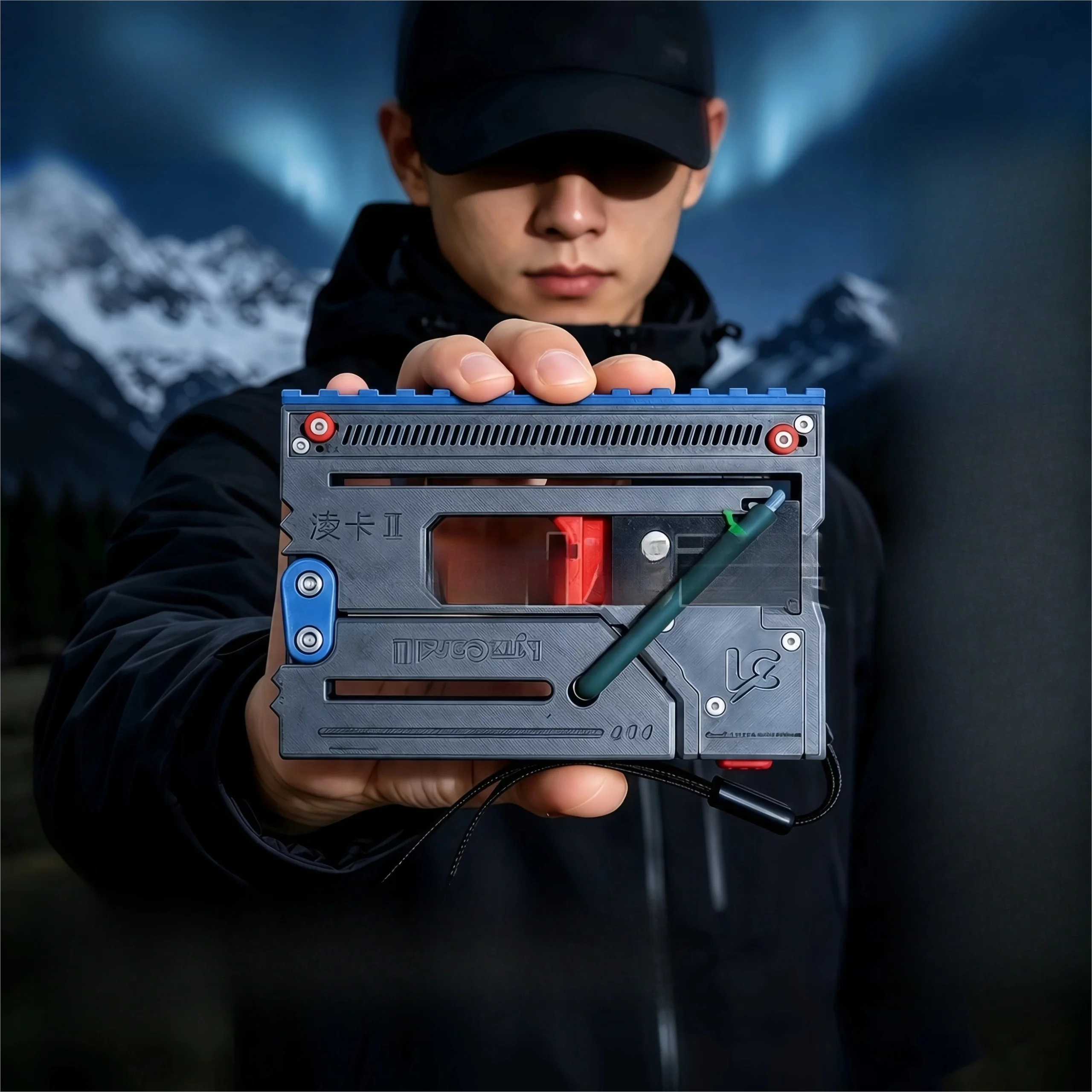 Enhanced card folding and continuous release second-generation outdoor hunting tool, decompression rubber band shooting toy