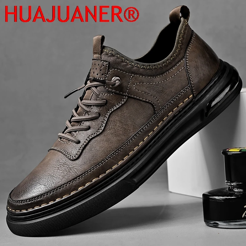 

Высококачественные мужские повседневные кожаные туфли для офиса и улицы, широкая версия, нескользящие, удобные для длительного ношения, новые.